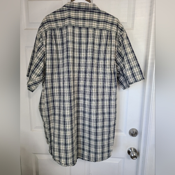 (692) C.E. Schmidt Men's Classic Short Sleeve Work Shirt, Size: 2XLT Color: Blue - Picture 12 of 12